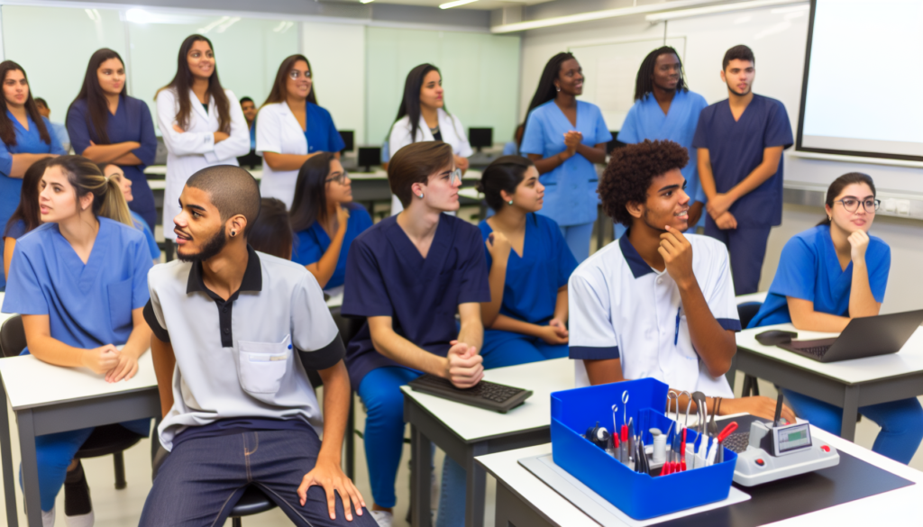 Cursos técnicos que mais empregam no Rio de Janeiro em sala de aula moderna