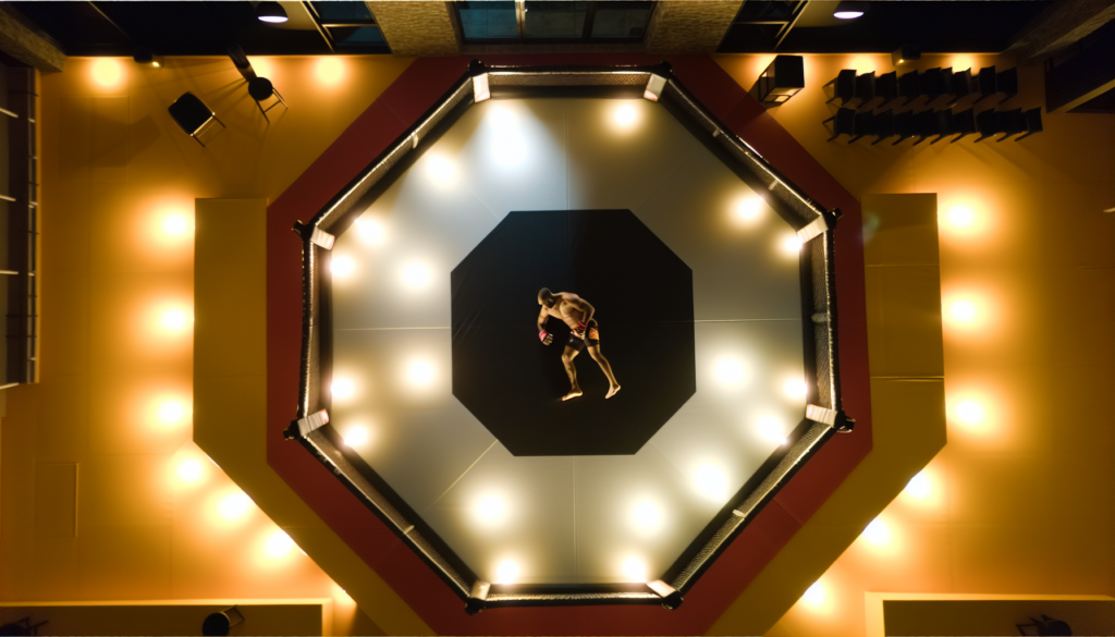 Treinamento profissional de vale tudo e artes marciais mistas em academia brasileira em 2026
